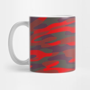 red purple and gray abstract camo Mug